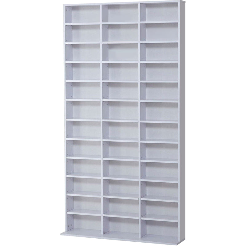CDs Storage Shelf, White, 1116, 102x24x195cm Homcom