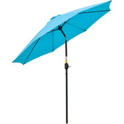 2.6M Patio Parasol with Aluminium Frame, Blue Outsunny