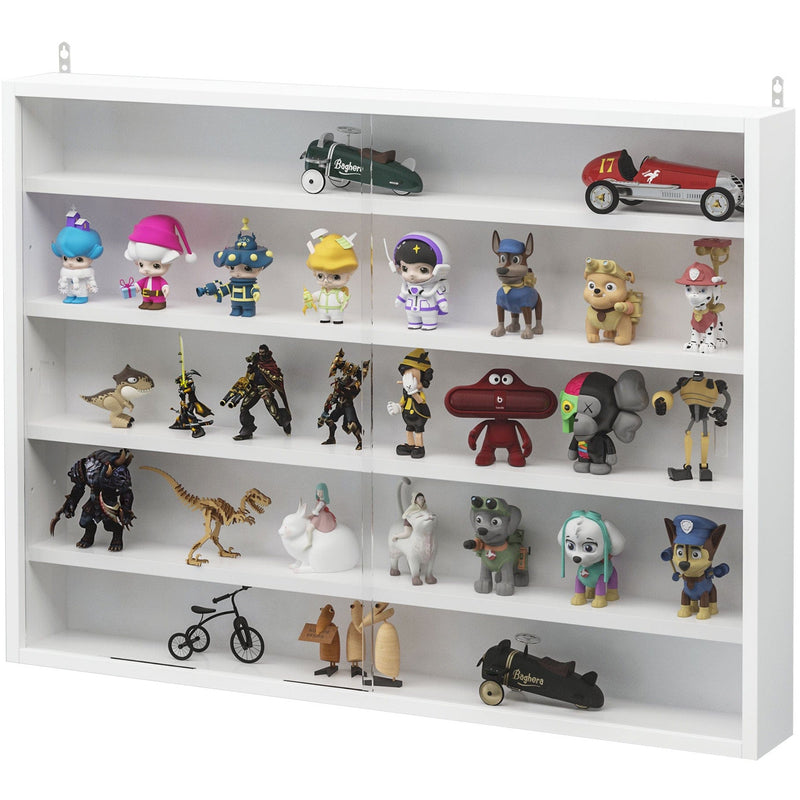 White 5-Tier Wall Display, 60x80cm