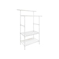 White Clothes Rail 2 Shelves Songmics