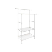 White Clothes Rail 2 Shelves Songmics