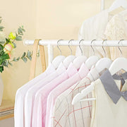 White Clothes Rail 2 Shelves Songmics