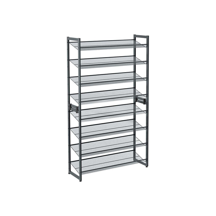 2 Stacking Shoe Racks, Grey