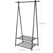 Metal Coat Rack With Shelf SONGMICS