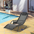 Rocking Garden Lounger Outsunny
