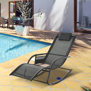 Rocking Garden Lounger Outsunny