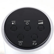 38" Tower Fan with Remote, 3 Speed, 12h Timer, Oscillation Homcom