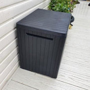 Keter City Outdoor Storage Box Plastic Waterproof Lockable Garden 113L Grey EBay