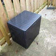 Keter City Outdoor Storage Box Plastic Waterproof Lockable Garden 113L Grey EBay