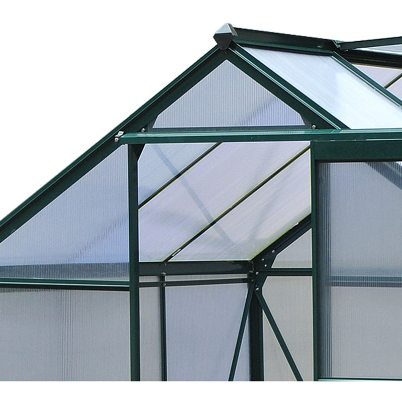Polycarbonate Greenhouse, Walk In, Galvanised Frame, Clear