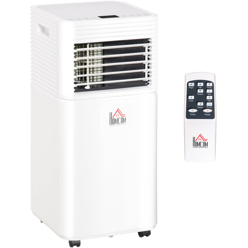 9000 BTU 4-In-1 Portable AC w/ Remote, LED Timer Homcom