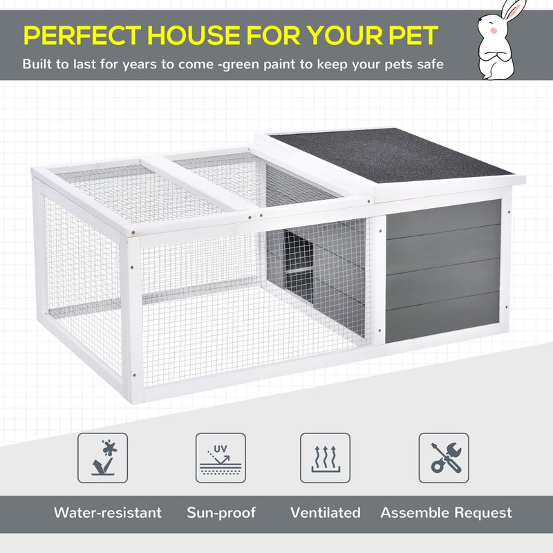Rabbit Hutch With Run
