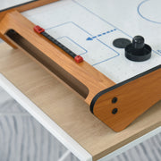 HOMCOM Mini Air Hockey Tabletop Game w/ 2 Pucks Pushers Fan Play Board Scoreboard Markings Portable Family Game Children Adults 8 Years+ Homcom