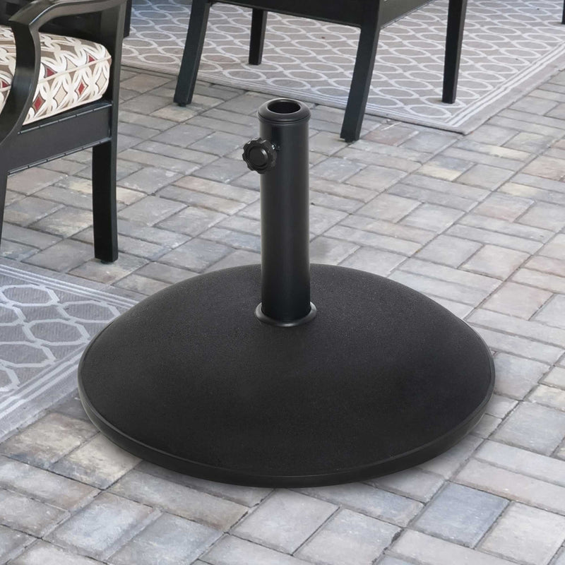 Concrete Base For Umbrella, 25kg, Black Outsunny