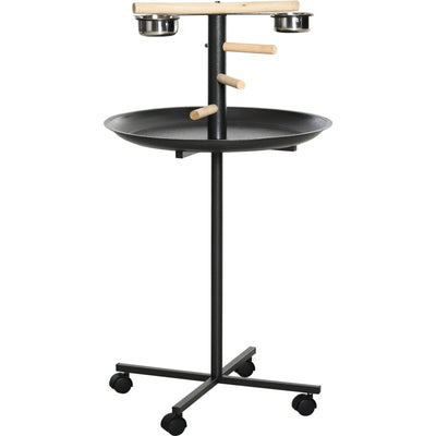 Garden Bird Feeding Station w/ Wheels Pawhut
