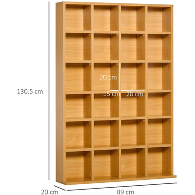 Media Storage Unit, Holds 480 CD/312 DVD Homcom