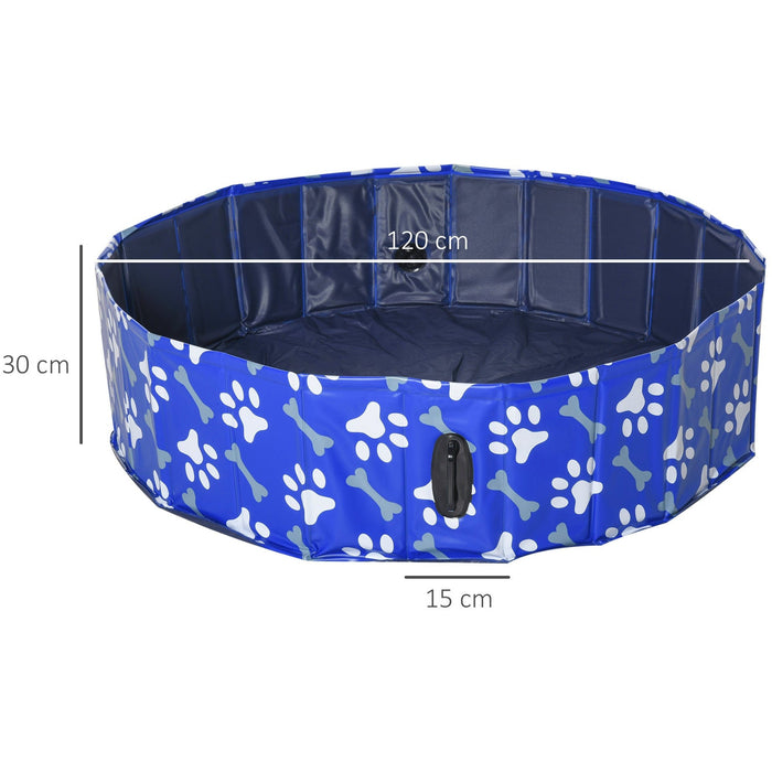 Foldable Dog Pool: Medium (Φ120x30H cm)