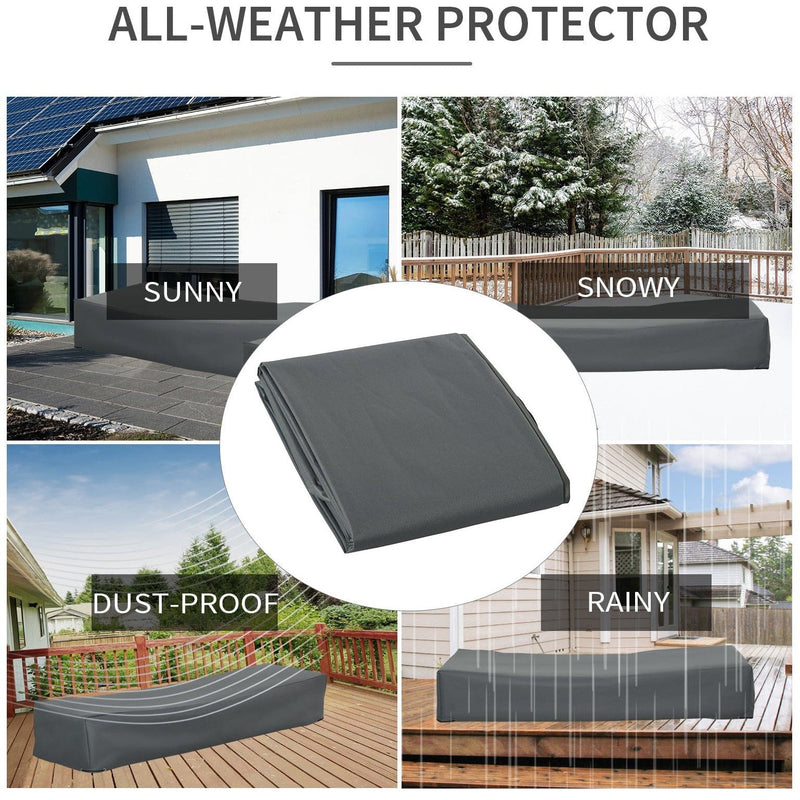 Waterproof Rattan Patio Furniture Covers - 200 x 73 x 35cm