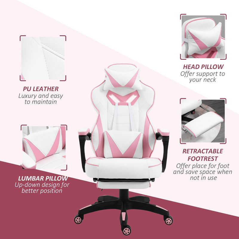 Racing Gaming Chair Pink