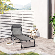 Portable Sun Lounger For Beach, Garden, Pool Outsunny