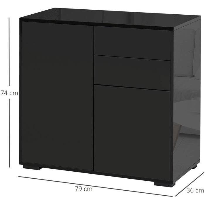 Modern Storage Cabinet For Living Room, L79 x W36 x H74cm