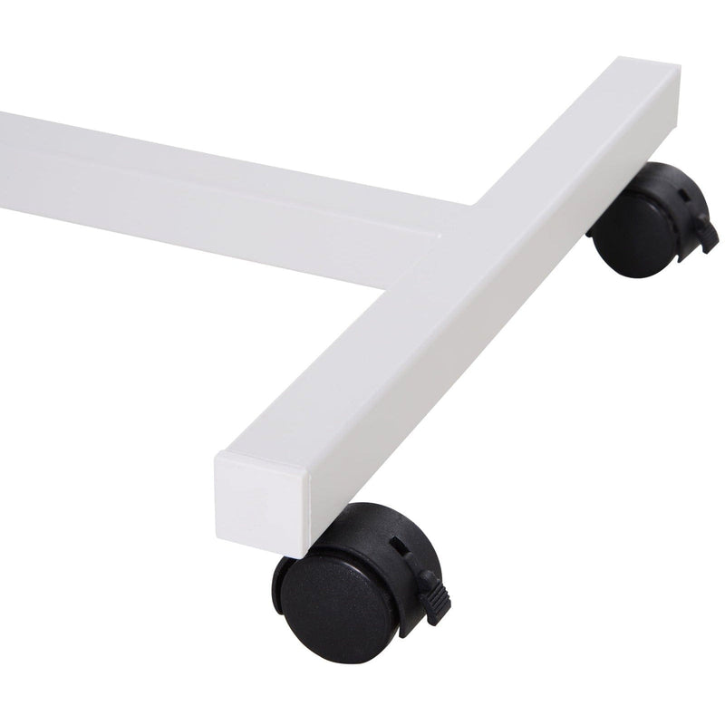 Adjustable Overbed Chair Table with Lockable Castors