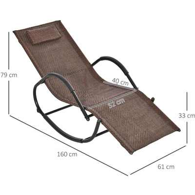 Rocking Sun Chair Outsunny
