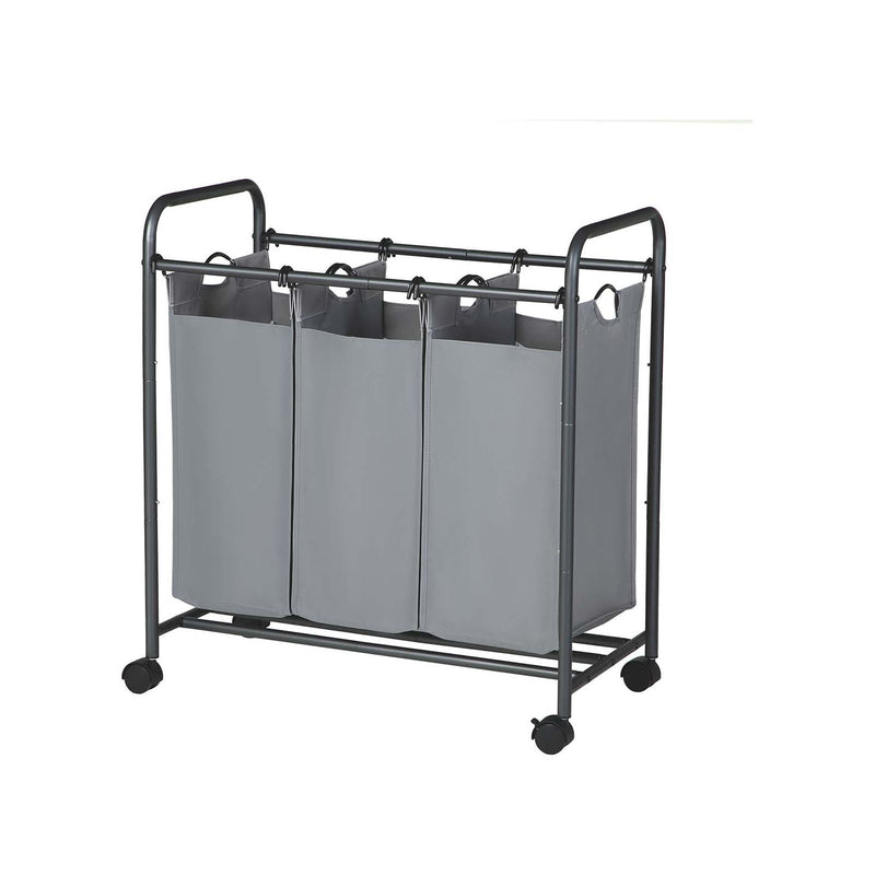 Songmics Triple Laundry Sorter, Grey Songmics
