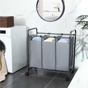 Songmics Triple Laundry Sorter, Grey Songmics