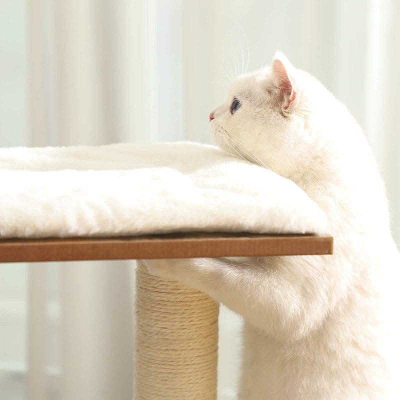 Feandrea Wooden Cat Tree, Walnut