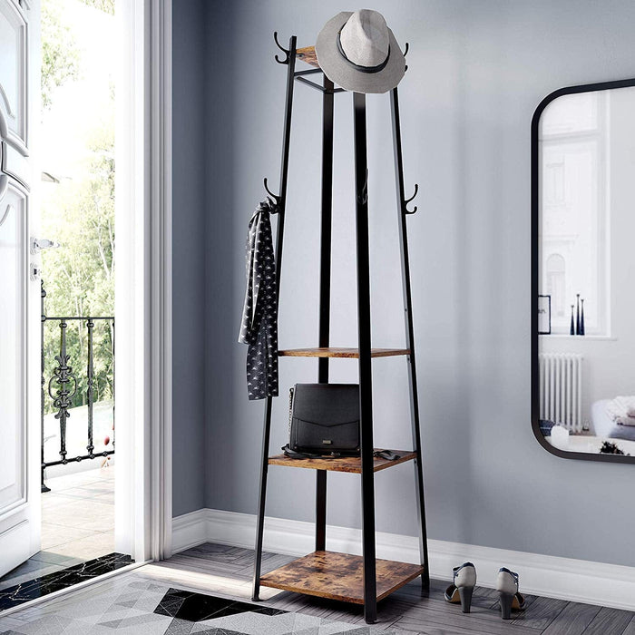 Hallway Coat Stand With Shelves by Vasagle