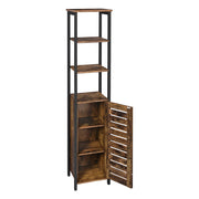 Vasagle Industrial Narrow Storage Cabinet Open Shelves