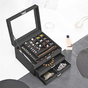 Songmics Jewelry Box With Drawer Grey Songmics