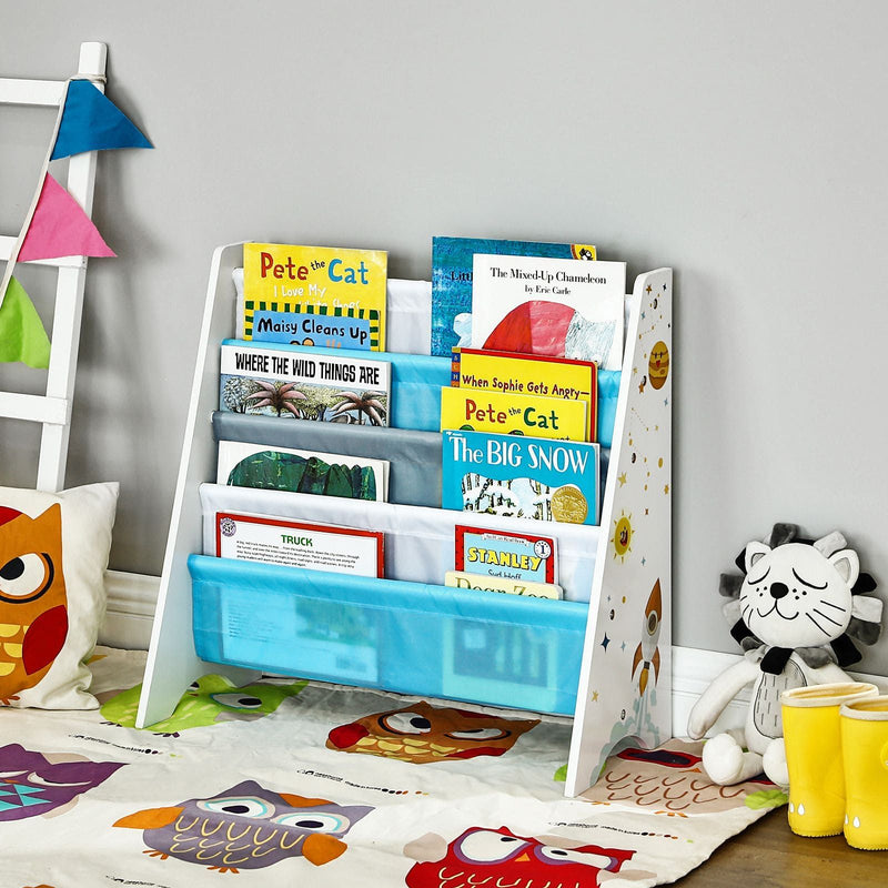 Childrens Bookcase Space Themed Songmics