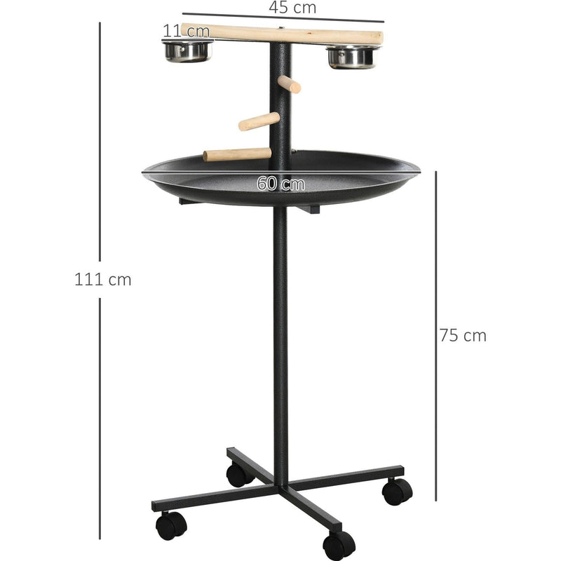 Garden Bird Feeding Station w/ Wheels