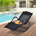 Zero Gravity Metal Sun Lounger With Pillow Outsunny