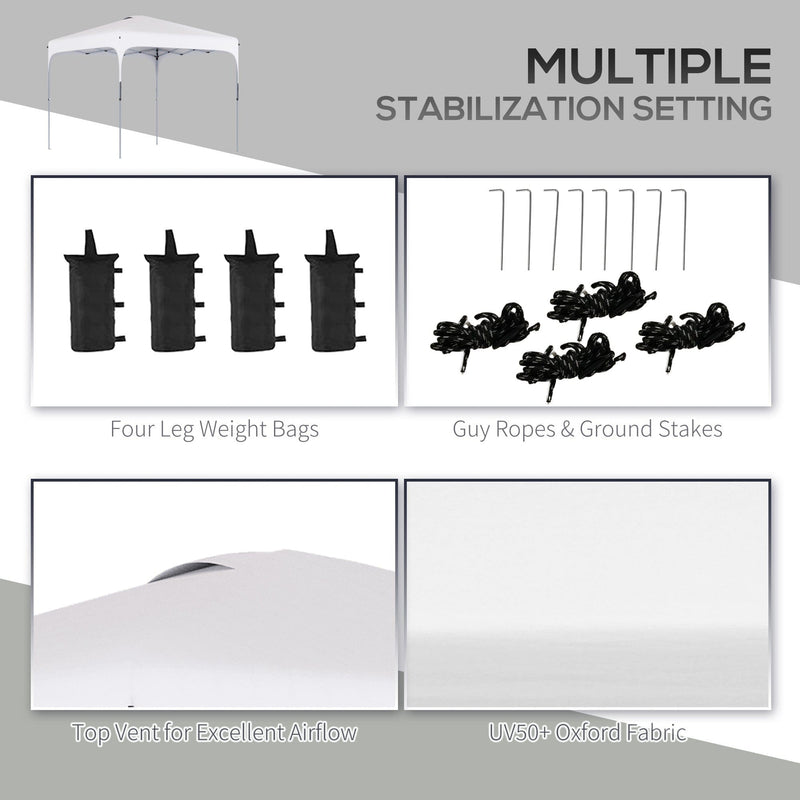 3x3 Pop Up Gazebo, Easy Setup, Leg Weights & Carrying Case
