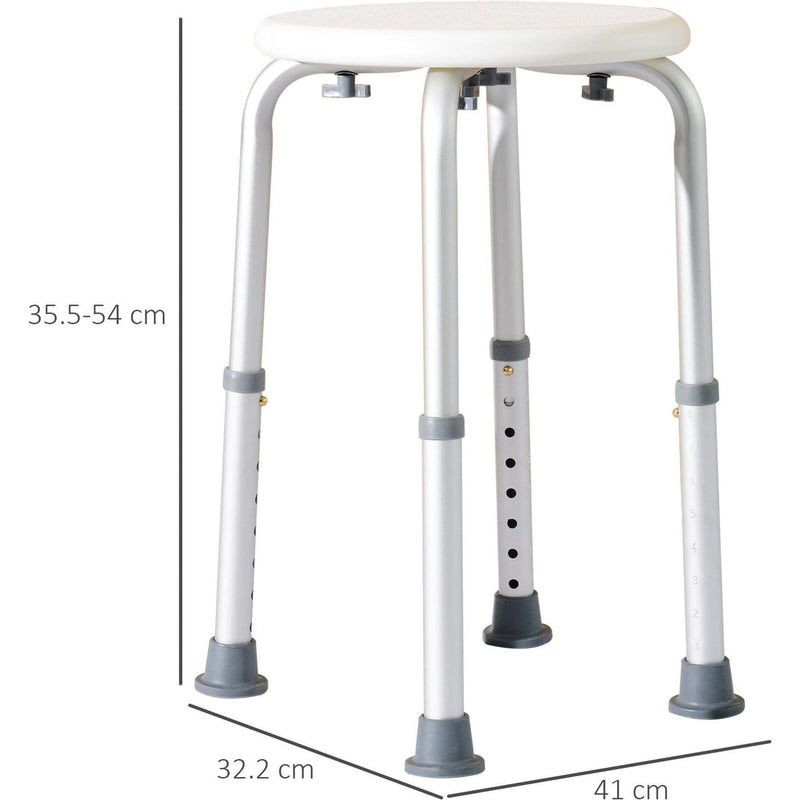 Non Slip Shower Seat, Cream White