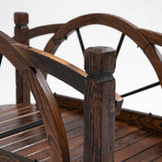 Wooden Garden Bridge, Decorative, Outdoor Lawn Pond Walkway Outsunny
