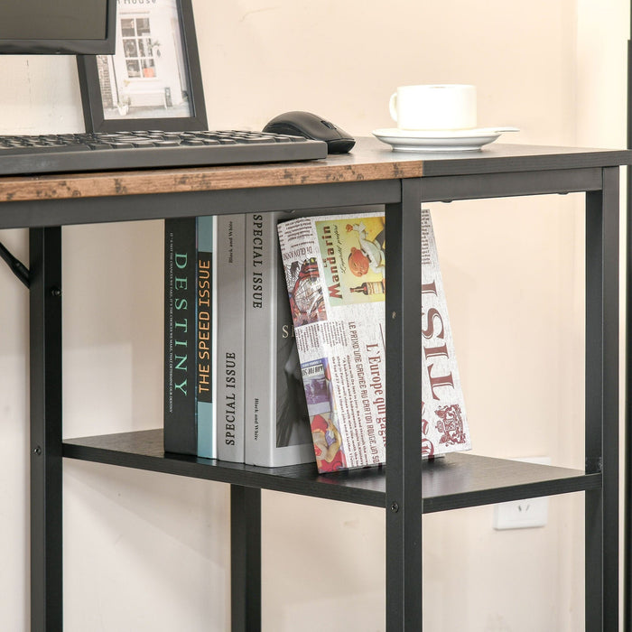 Study & Home Office Desk With Shelves, 120x60x76cm