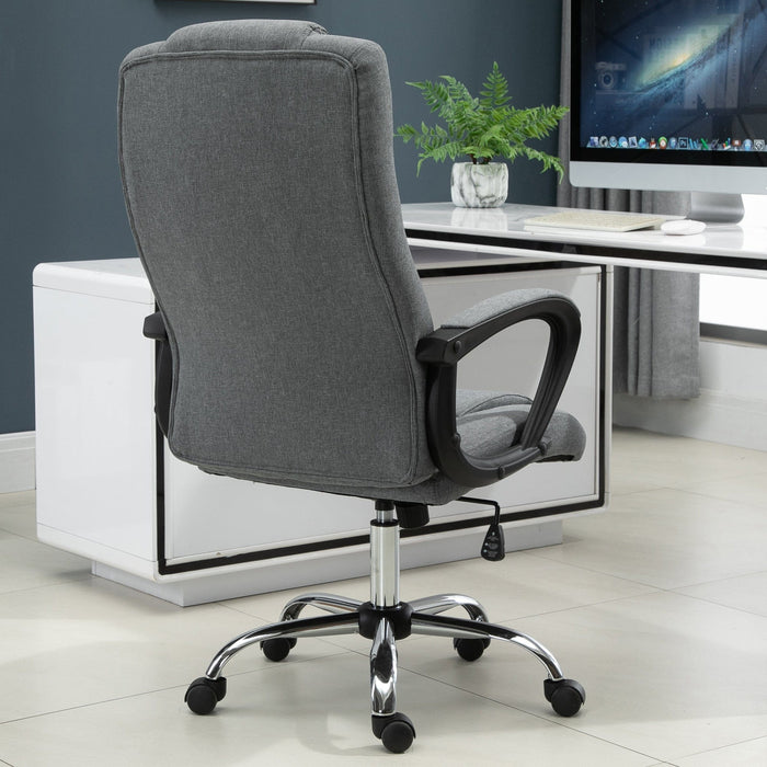 High Back Office Chair With Wheels, Adjustable Height