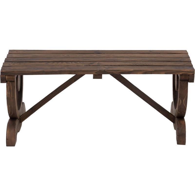 Wagon Wheel Bench Outsunny
