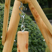 2 Seater Wooden Garden Swing Chair Outsunny