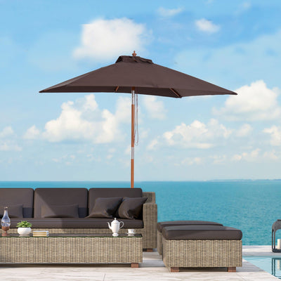 2m Outdoor Tilting Parasol Umbrella, Garden Sun Shade Outsunny