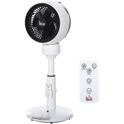 28" Air Circulator Fan, 3 Speed, Oscillation, Height Adjust Homcom