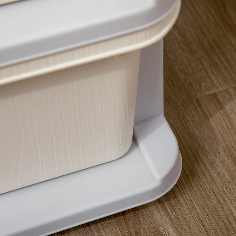 ZONEKIZ White 3-Tier Kids Toy & Dresser Storage