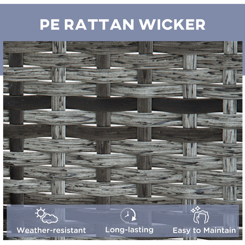 3 Piece Rattan Sun Lounger Set