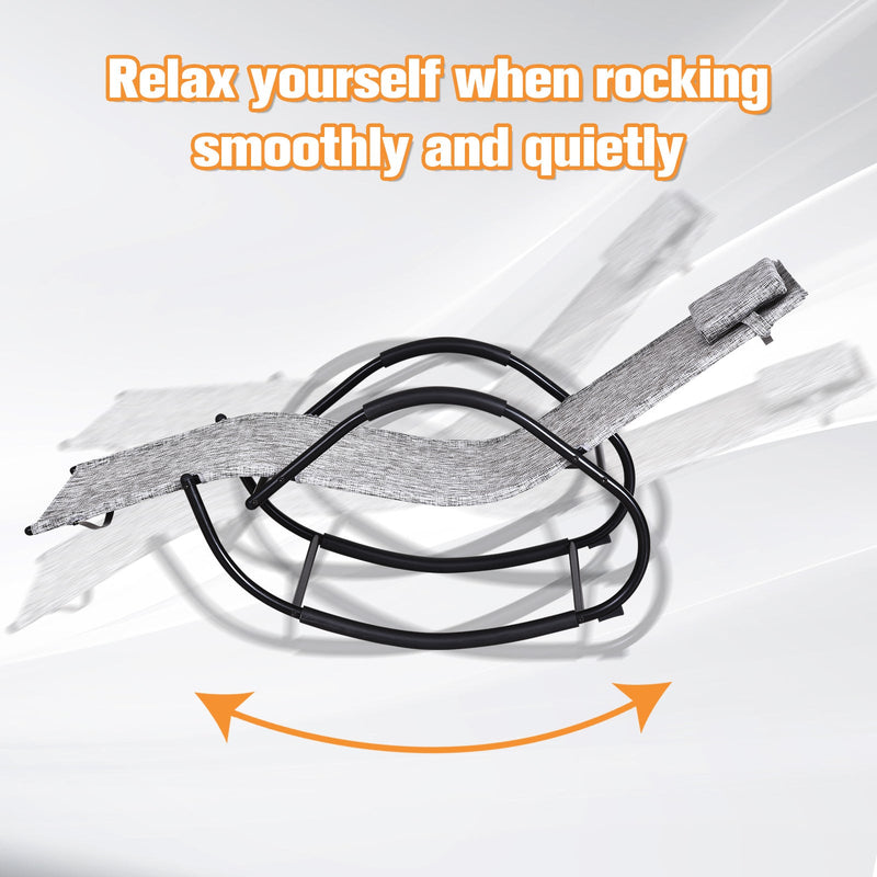 Zero Gravity Metal Sun Lounger With Pillow