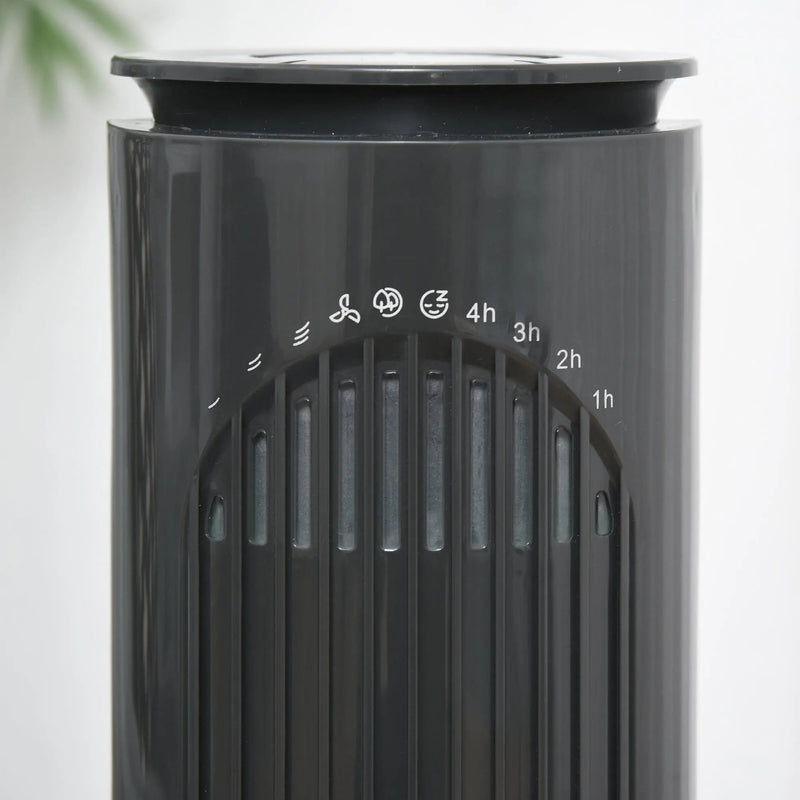 30" Tower Fan with Remote, Oscillation, 10h Timer, LED Light Homcom