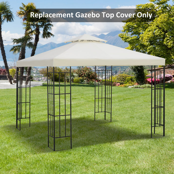 Waterproof Gazebo Canopy Replacement 3x3, Cream (Top Only)